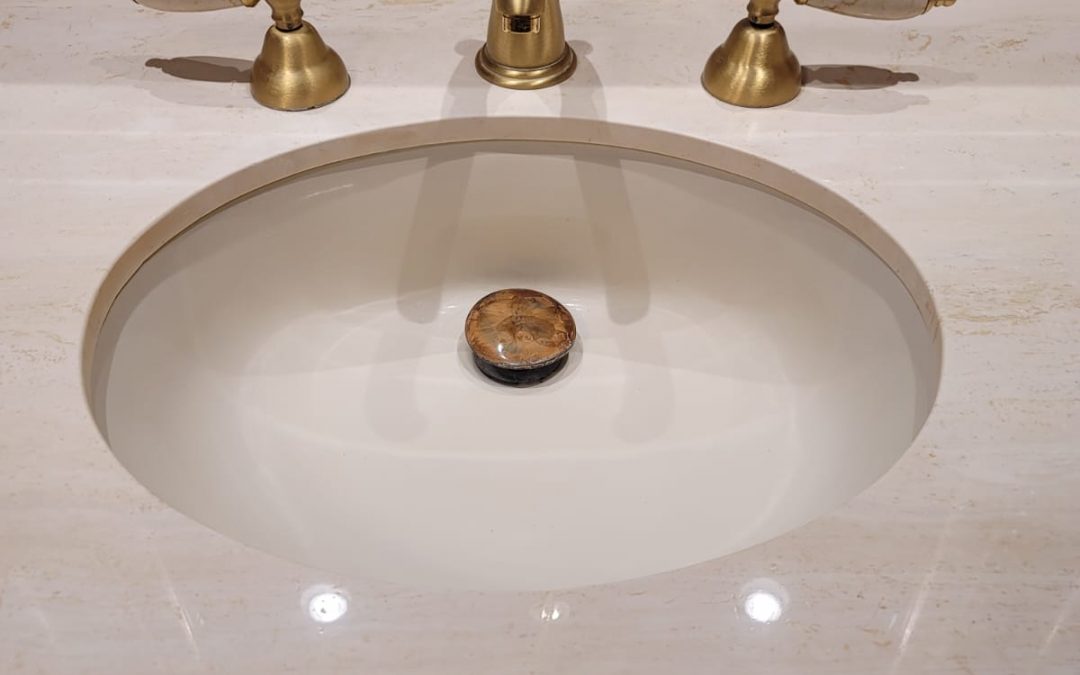Marble traventine countertops grind polish and seal