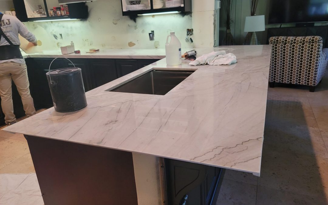 Quartz countertops fabrication and installation